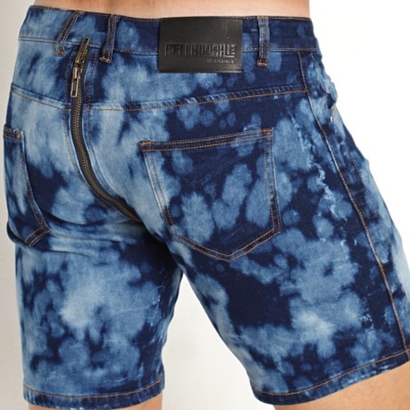 Cellblock13 Shorts Rare Cellblock 3s Axis Triple Zipper Blue Acid